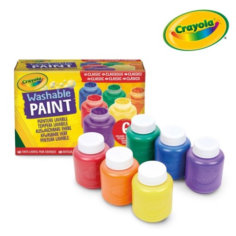 Crayola Farby akwarelowe w tubkach akwarele dla dzieci 6 kolorów