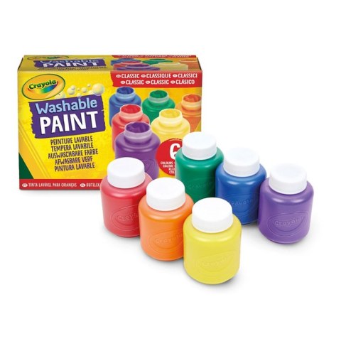 Crayola Farby akwarelowe w tubkach akwarele dla dzieci 6 kolorów