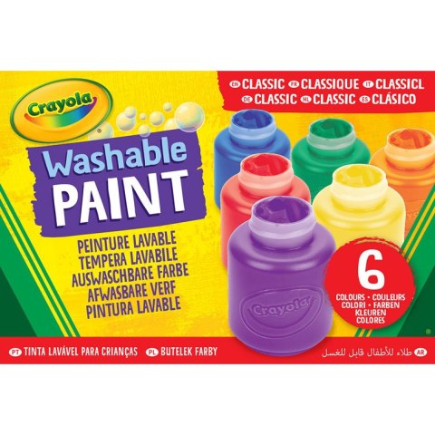 Crayola Farby akwarelowe w tubkach akwarele dla dzieci 6 kolorów