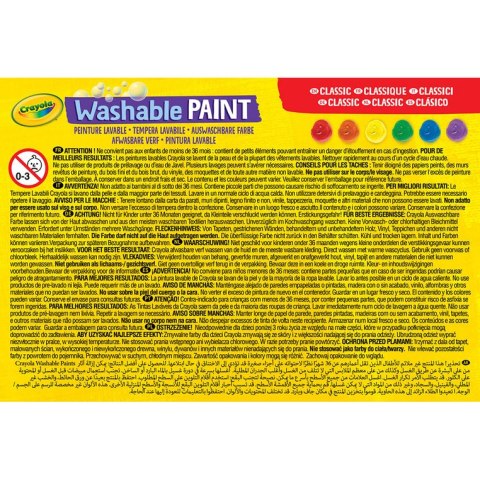 Crayola Farby akwarelowe w tubkach akwarele dla dzieci 6 kolorów