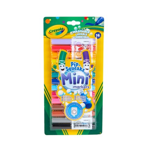 Crayola Flamastry stożkowe mazaki dla dzieci zmywalne mini 14szt.