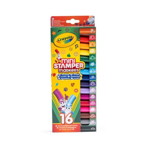 Crayola Flamastry ze stempelkami markery do stempli mini Emoji 16szt.