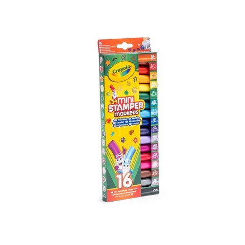 Crayola Flamastry ze stempelkami markery do stempli mini Emoji 16szt.