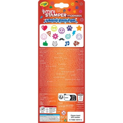 Crayola Flamastry ze stempelkami markery do stempli mini Emoji 16szt.