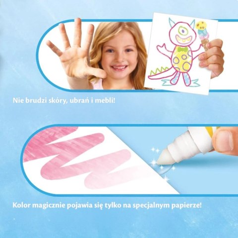 Crayola Kolorowanka dla dzieci i 4 niebrudzące magiczne flamastry Color Wonder Mess Free Kraina Lodu 3+