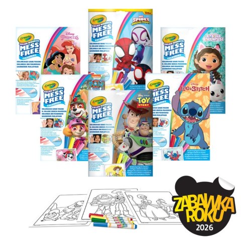 Crayola Kolorowanka dla dzieci i 4 niebrudzące magiczne flamastry Color Wonder Mess Free Lilo i Stitch 3+
