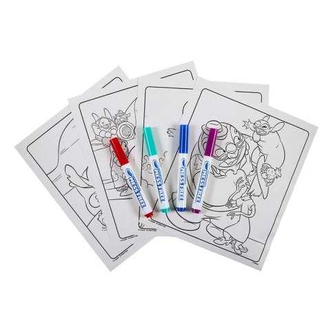 Crayola Kolorowanka dla dzieci i 4 niebrudzące magiczne flamastry Color Wonder Mess Free Lilo i Stitch 3+