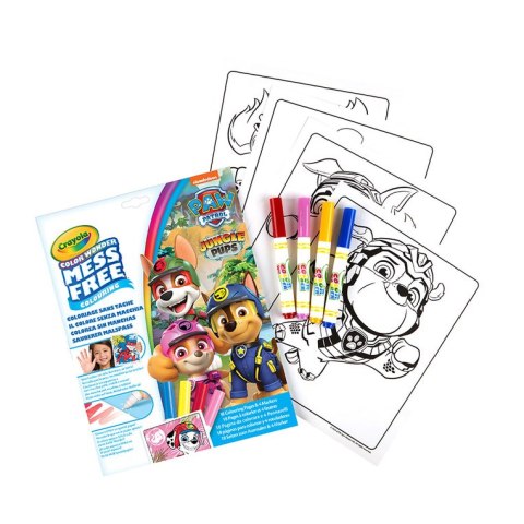 Crayola Kolorowanka dla dzieci i 4 niebrudzące magiczne flamastry Color Wonder Mess Free Psi Patrol 3+