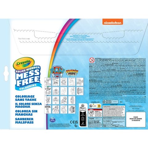 Crayola Kolorowanka dla dzieci i 4 niebrudzące magiczne flamastry Color Wonder Mess Free Psi Patrol 3+