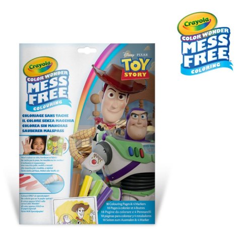 Crayola Kolorowanka dla dzieci i 4 niebrudzące magiczne flamastry Color Wonder Mess Free Toy Story 3+