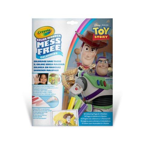 Crayola Kolorowanka dla dzieci i 4 niebrudzące magiczne flamastry Color Wonder Mess Free Toy Story 3+