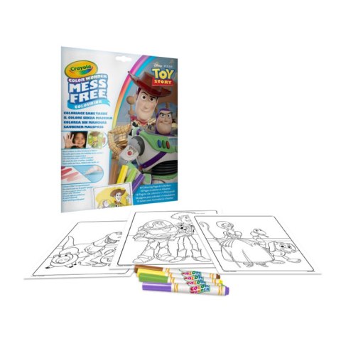Crayola Kolorowanka dla dzieci i 4 niebrudzące magiczne flamastry Color Wonder Mess Free Toy Story 3+