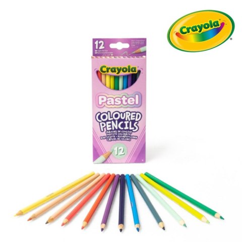 Crayola Kredki ołówkowe pastelowe 12szt.