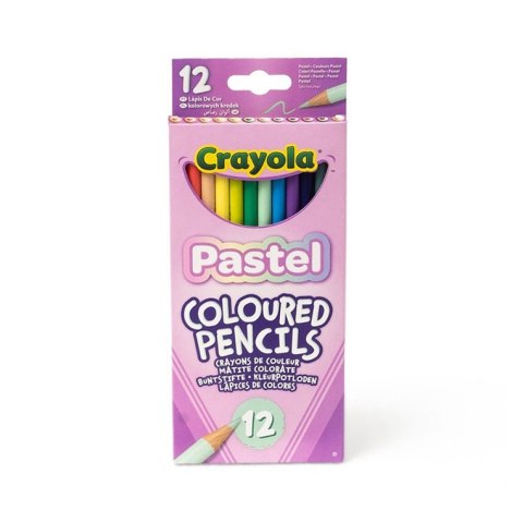 Crayola Kredki ołówkowe pastelowe 12szt.