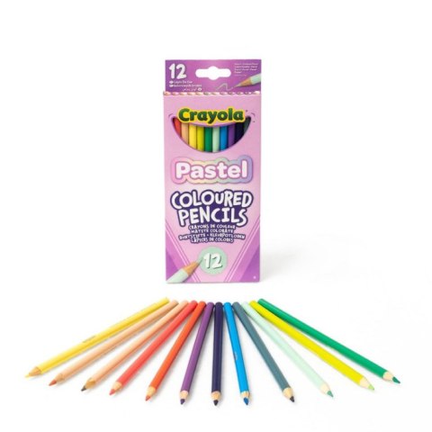 Crayola Kredki ołówkowe pastelowe 12szt.