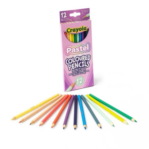 Crayola Kredki ołówkowe pastelowe 12szt.