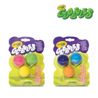 Crayola Kulki gniotki antystresowe do rzucania niebrudzące Globbles 3szt. 3+ (2 wzory)