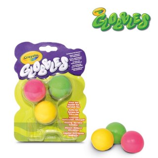 Crayola Kulki gniotki antystresowe do rzucania niebrudzące Globbles 3szt. 3+ (2 wzory)