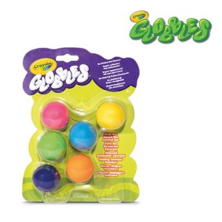 Crayola Kulki gniotki antystresowe do rzucania niebrudzące Globbles 6szt. 3+