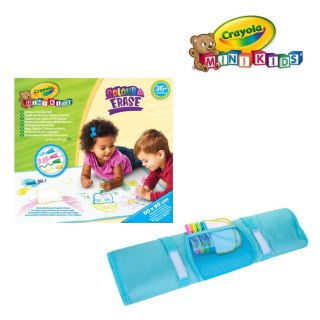 Crayola Mata do rysowania dla dzieci zmywalna 60x90 cm i 4 flamastry Mini Kids 3+