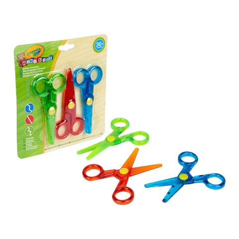 Crayola Nożyczki dla dzieci bezpieczne wzorki Mini Kids 3szt. 36m+