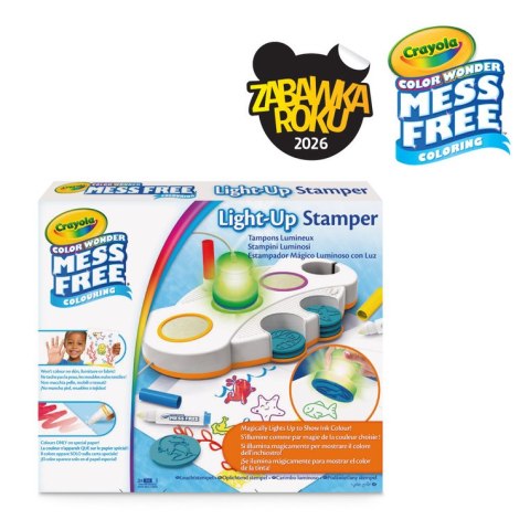 Crayola Podświetlane stemple dla dzieci niebrudzące Color Wonder Mess Free 3+