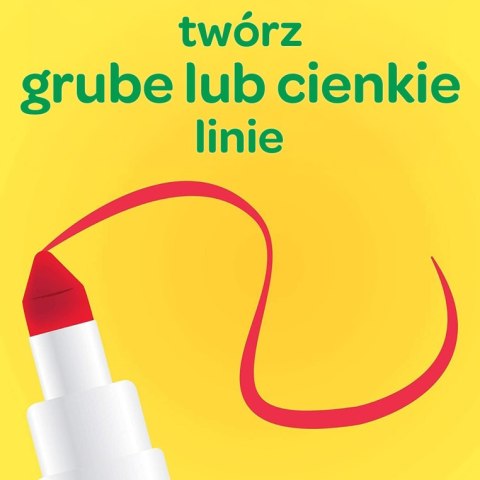 Crayola Super Tips Flamastry mazaki dla dzieci zmywalne 24szt.