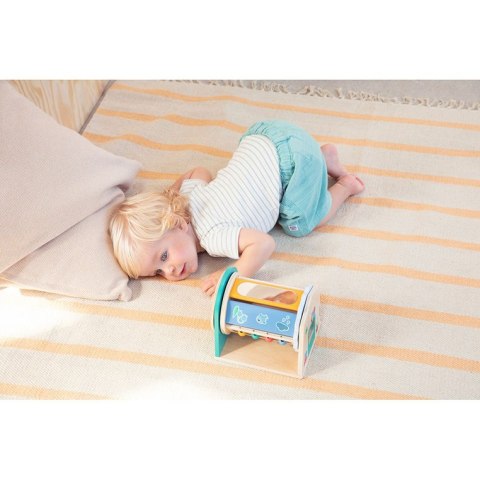 Lilliputiens Zabawka aktywizująca wielofunkcyjna obrotowy walec spinner z lusterkiem Turnicolor 9m+