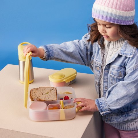 b.box Lunchbox śniadaniówka dla dzieci do szkoły przedszkola 2l Lemon Twist