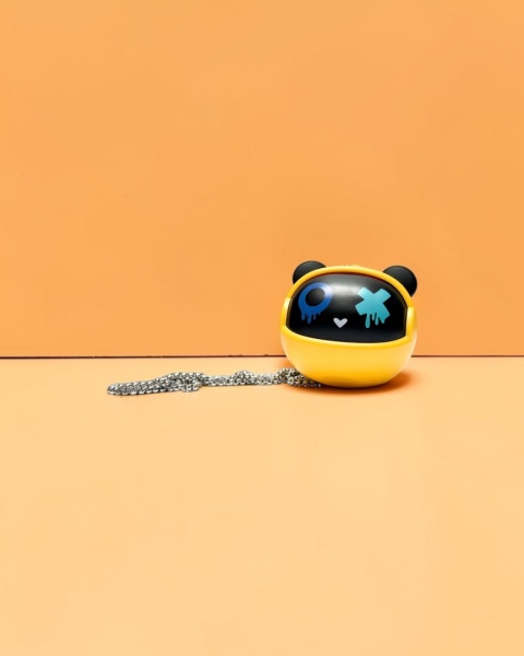 Kiddoboo GOAT Earbuds Paintcrush słuchawki bezprzewodowe, mikrofon, lekkie, etui-wisiorek 9+