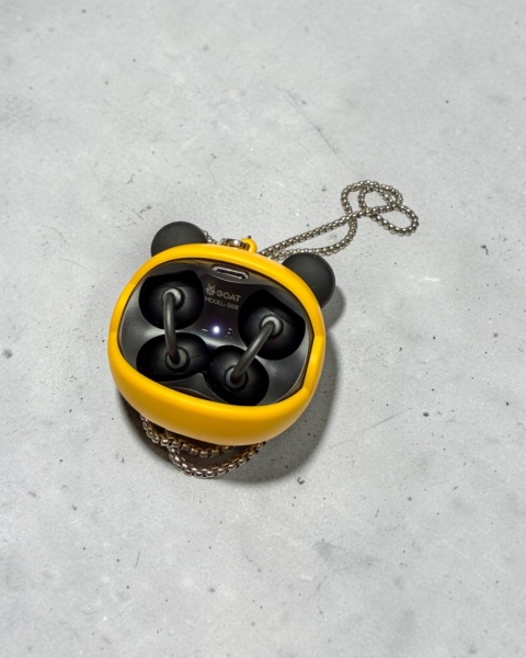 Kiddoboo GOAT Earbuds Paintcrush słuchawki bezprzewodowe, mikrofon, lekkie, etui-wisiorek 9+