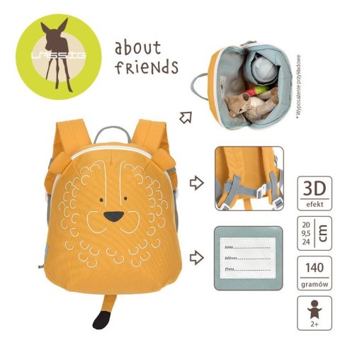 Lassig Plecak plecaczek do przedszkola dladzieci mini About Friends Lew