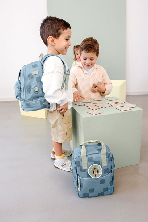 Lassig Plecak plecaczek do przedszkola dla dzieci mini Pattern Party Blue