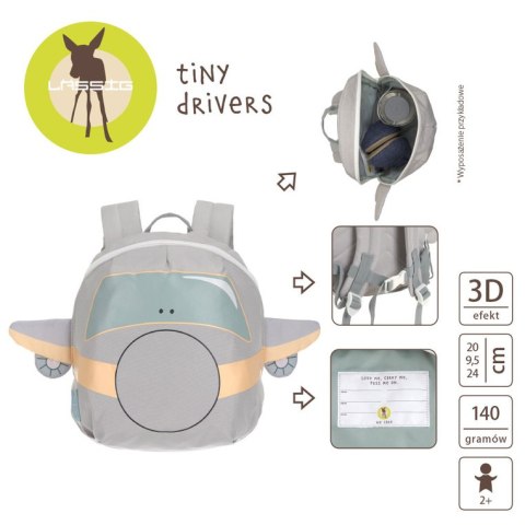 Lassig Plecak plecaczek do przedszkola mini Tiny Drivers Samolot