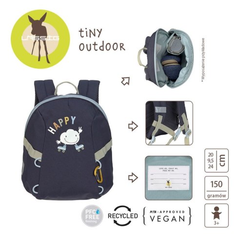 Lassig Plecak plecaczek do przedszkola mini Tiny Outdoor Cloud dark blue