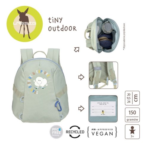 Lassig Plecak plecaczek do przedszkola mini Tiny Outdoor Cloud light khaki