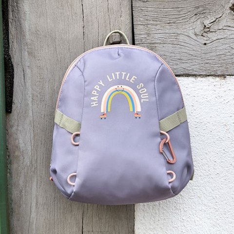 Lassig Plecak plecaczek do przedszkola mini Tiny Outdoor Rainbow lilac