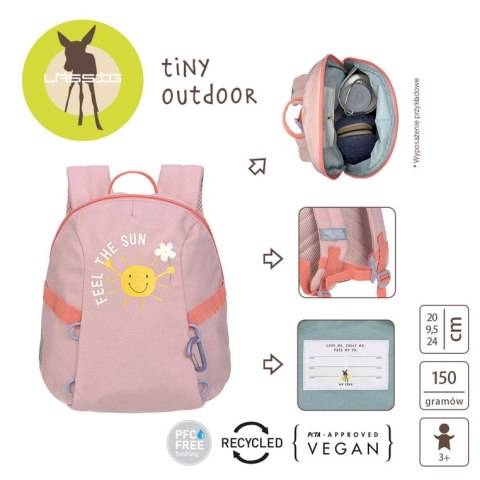 Lassig Plecak plecaczek do przedszkola mini Tiny Outdoor Sunshine peach
