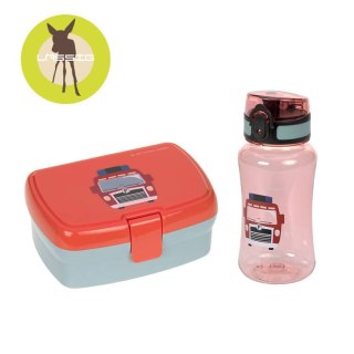 Lassig Zestaw Lunchbox + Tritanowa butelka bidon 460 ml Wóz strażacki