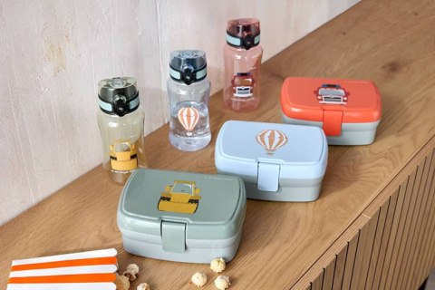 Lassig Zestaw Lunchbox + Tritanowa butelka bidon 460 ml Wóz strażacki