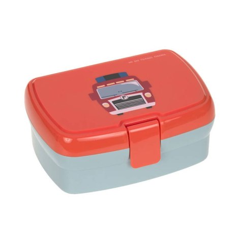 Lassig Zestaw Lunchbox + Tritanowa butelka bidon 460 ml Wóz strażacki