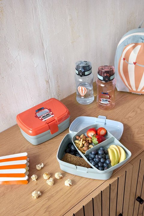 Lassig Zestaw Lunchbox + Tritanowa butelka bidon 460 ml Wóz strażacki