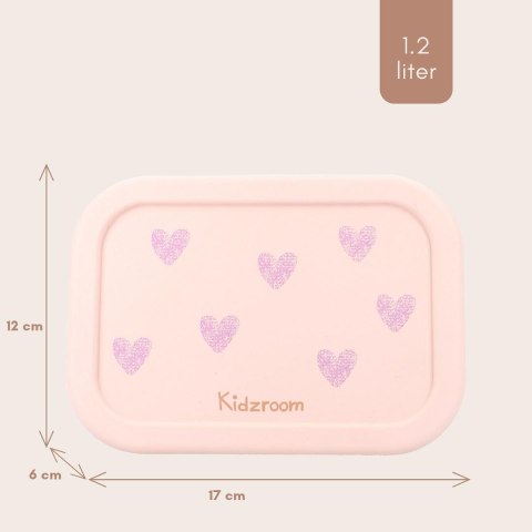 Lunchbox pojemnik silikon KIDZROOM Magical Heart