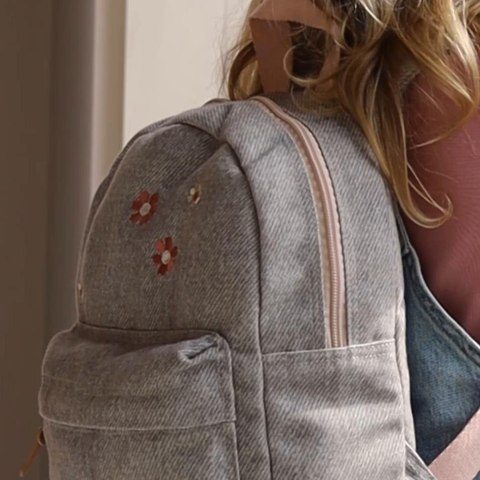Plecak dla dzieci Blossom grey jeans KIDZROOM