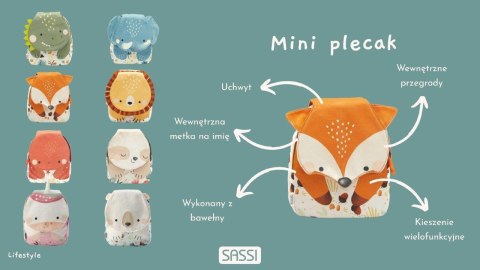 Plecak mini dla dzieci Jednorożec SASSI