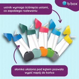 Butelka na wodę tritanowa ze słomką 600ml Emerald Forest b.box
