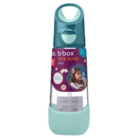 Butelka na wodę tritanowa ze słomką 600ml Emerald Forest b.box