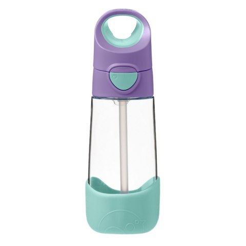 Butelka tritanowa ze słomką 450 ml, Lilac Pop, b.box