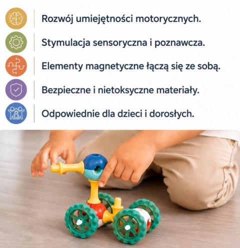 KUB Planet magnetyczne klocki konstrukcyjne 3D 30