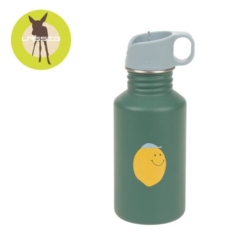 Lassig Bidon ze stali nierdzewnej z ustnikiem i uchwytem 500 ml Happy Fruits Lemon